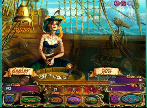 Dublarea jocului de jocuri mecanice Pirates Treasures