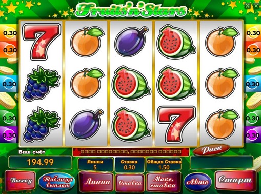 Jucați jocuri mecanice online pentru bani Fruits n Stars