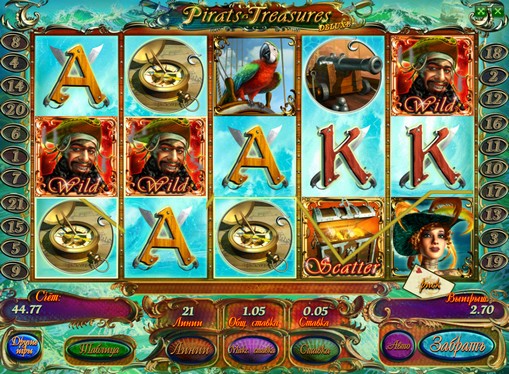 Tabelul de plăți al slotului Pirates Treasures HD