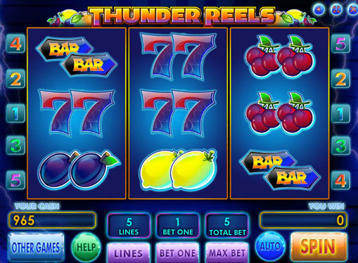 Thunder Reels jucați jocuri mecanice online pentru bani